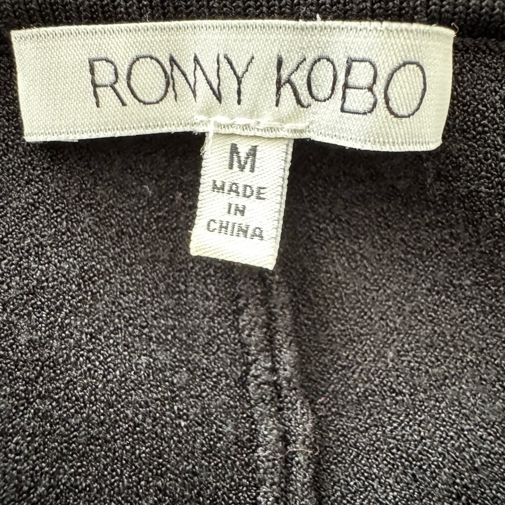 Ronny Kobo Doreen Double Knit Crop Black Pants - Picture 5 of 7